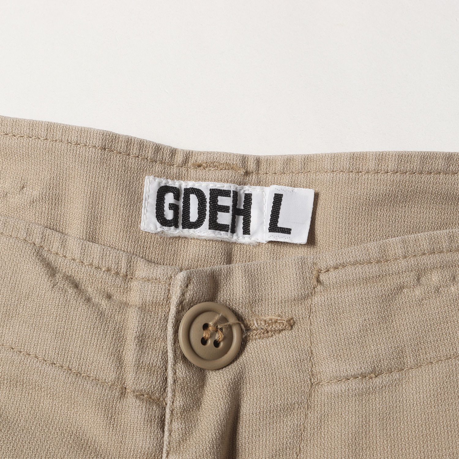 グッドイナフ ベージュ ワークパンツ Lサイズ GOOD ENOUGH グッドイナフ パンツ ベージュ サイズ:L | 00s コットン