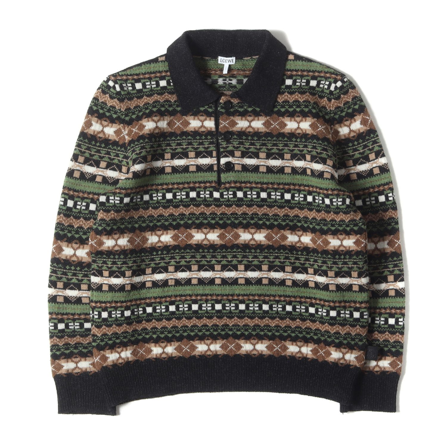 美品】LOEWE ロエベ ポロシャツ サイズ:S | 24AW フェアアイル ジャ 
