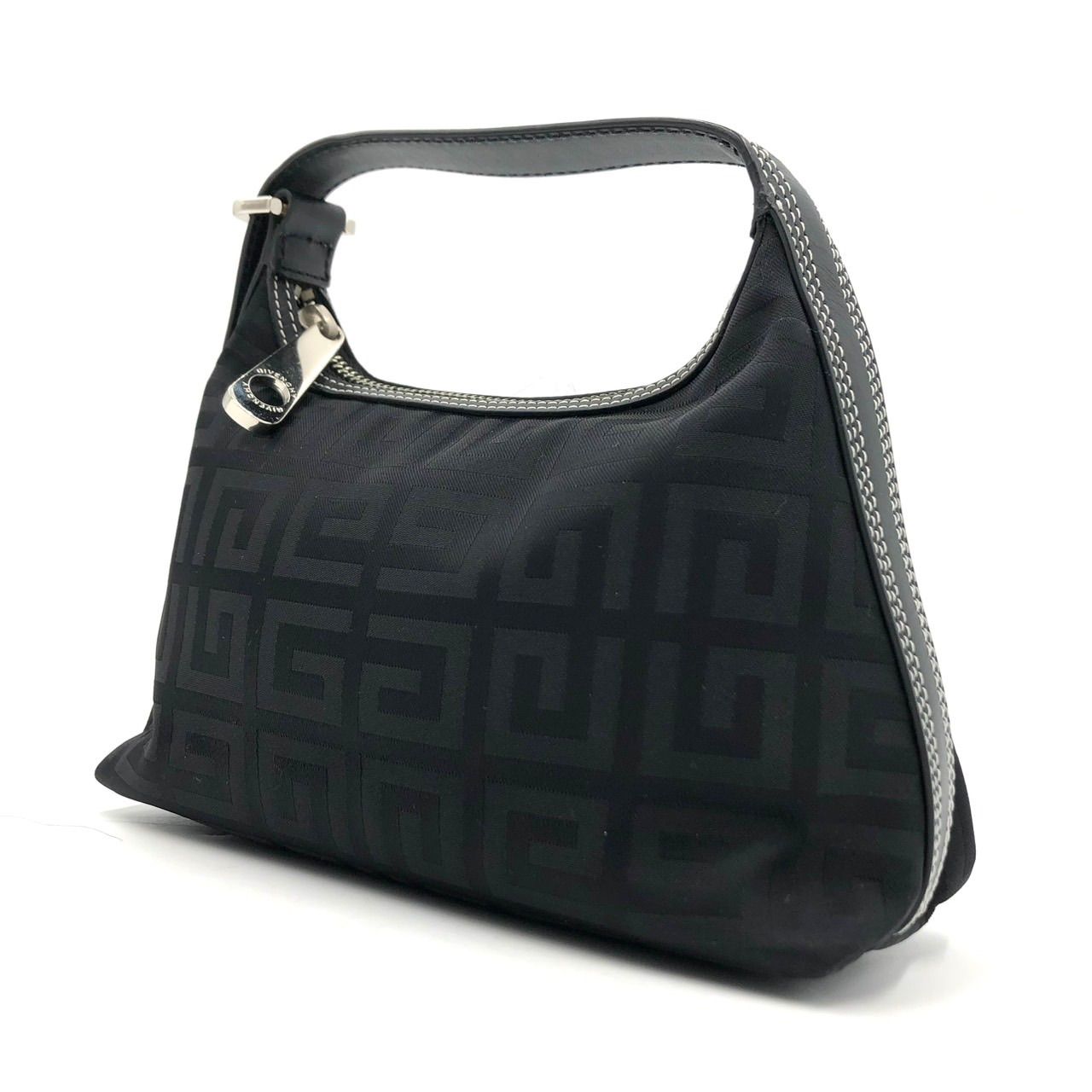 GIVENCHY ジバンシィ ハンドバッグ 4Gロゴ 総柄 黒 アクセサリーポーチ