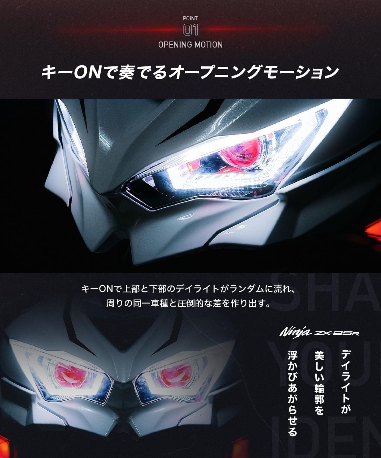 CyberLED(サイバーLED) ZX-25R kawasaki対応 ninja ZX25R カワサキ互換