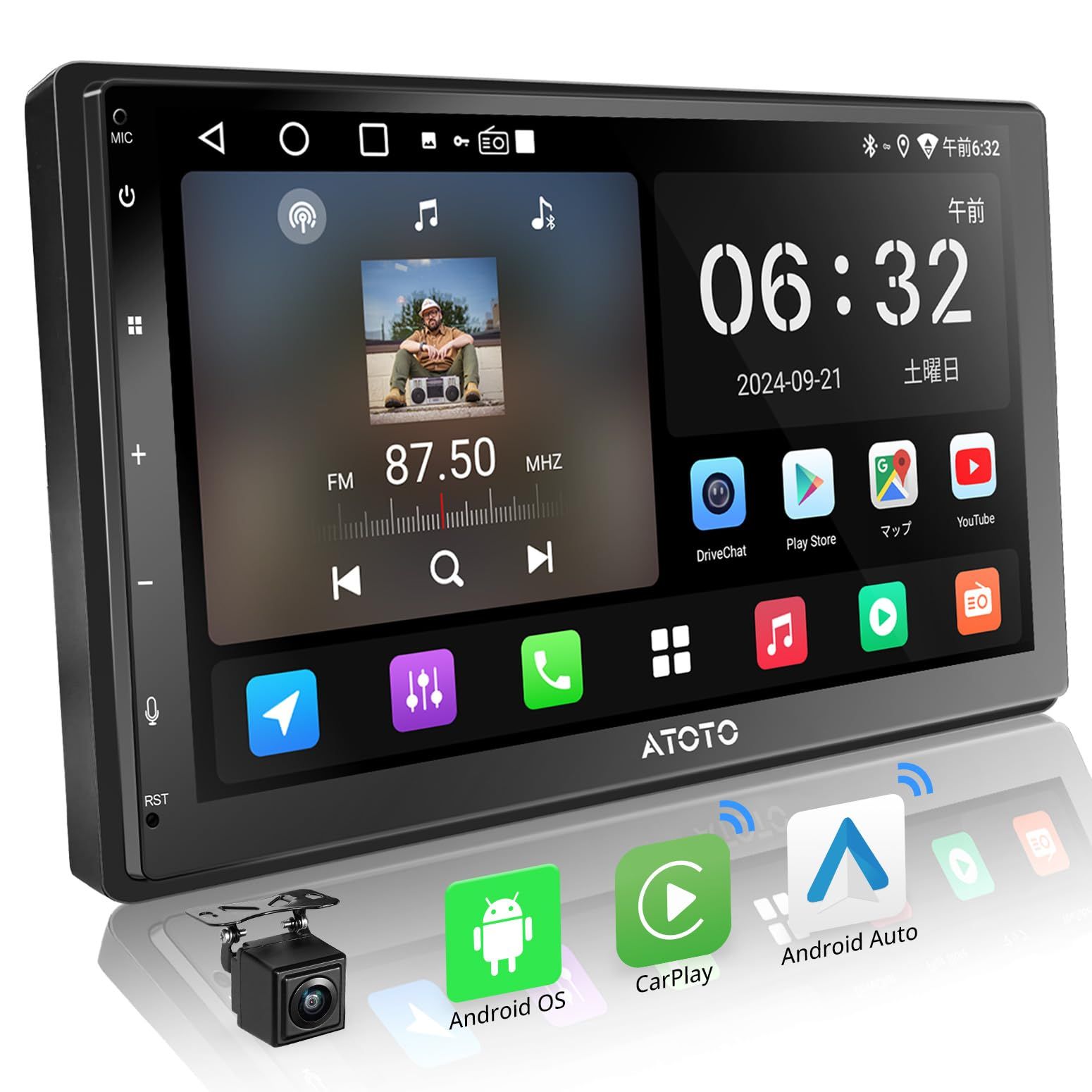 ATOTOZONE A5L Android ディスプレイオーディオ2DIN、ンドロイドナビ7