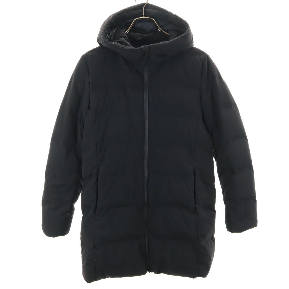 UNIQLO ユニクロ シームレス ダウンコート S ブラック レディース 古着 