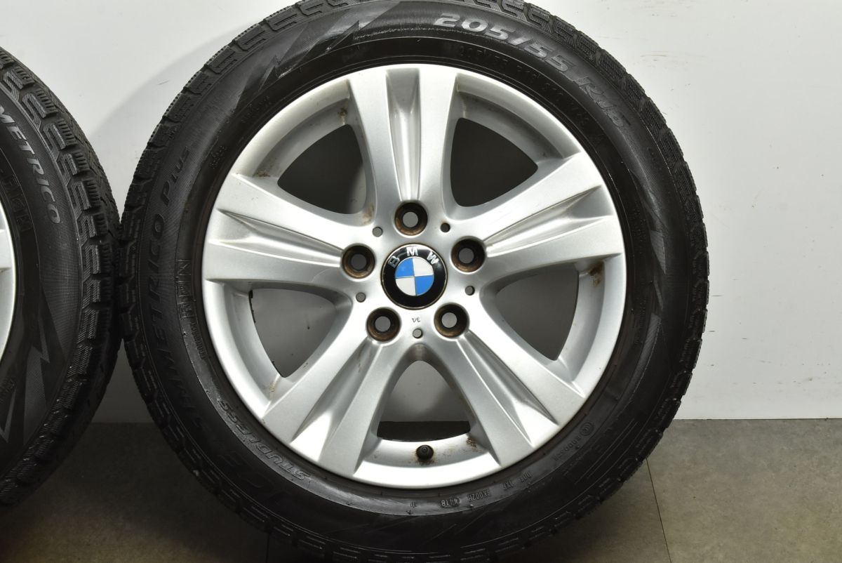 値下げBMW E87 ホイール＋スタッドレスPCD120 205 55 R16 特価品】BMW E87 1シリーズ 純正 16in 7J +44 PCD120 ピレリ アイス
