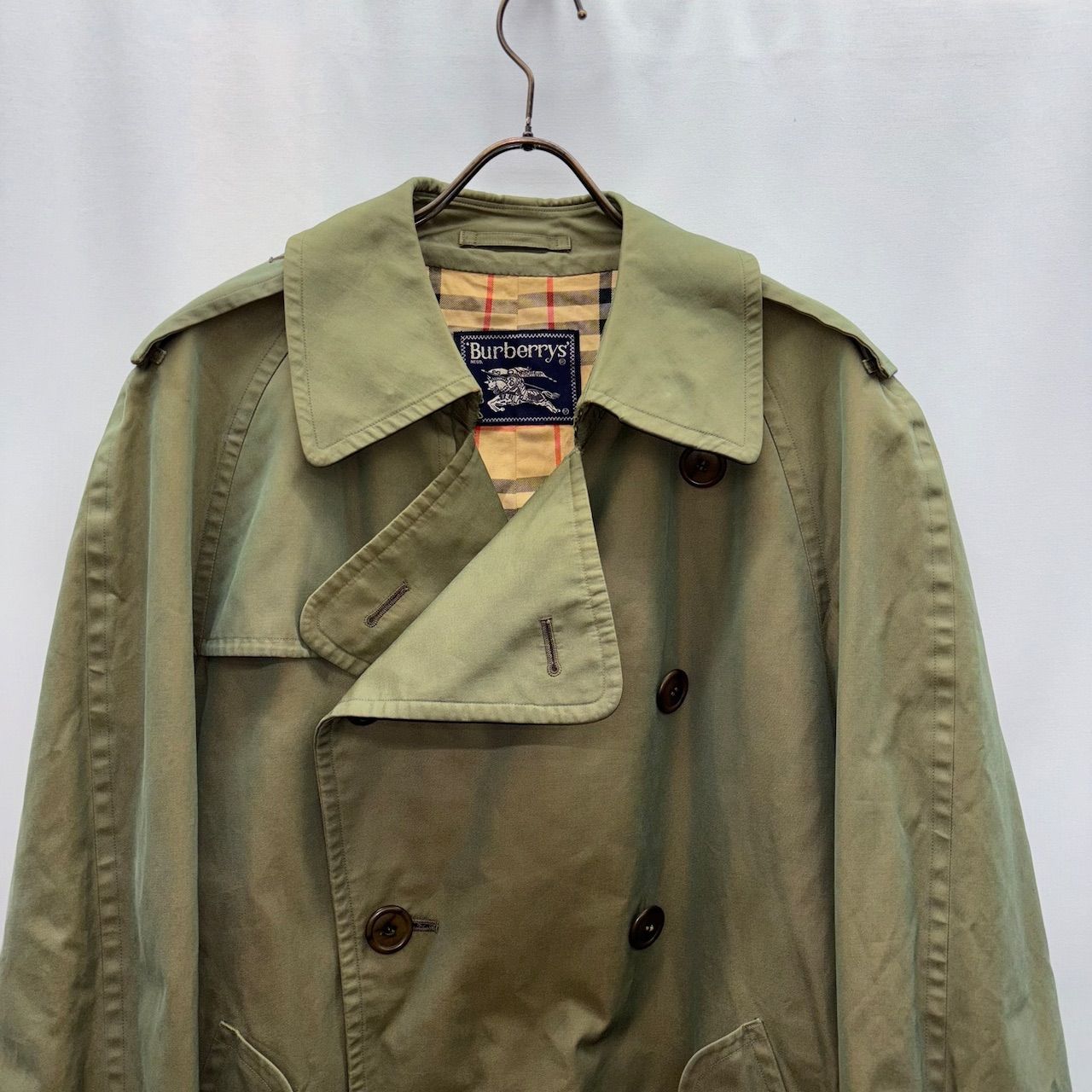 90s Burberrys trenchcoat バーバリー トレンチコート 玉虫 三陽商会 b