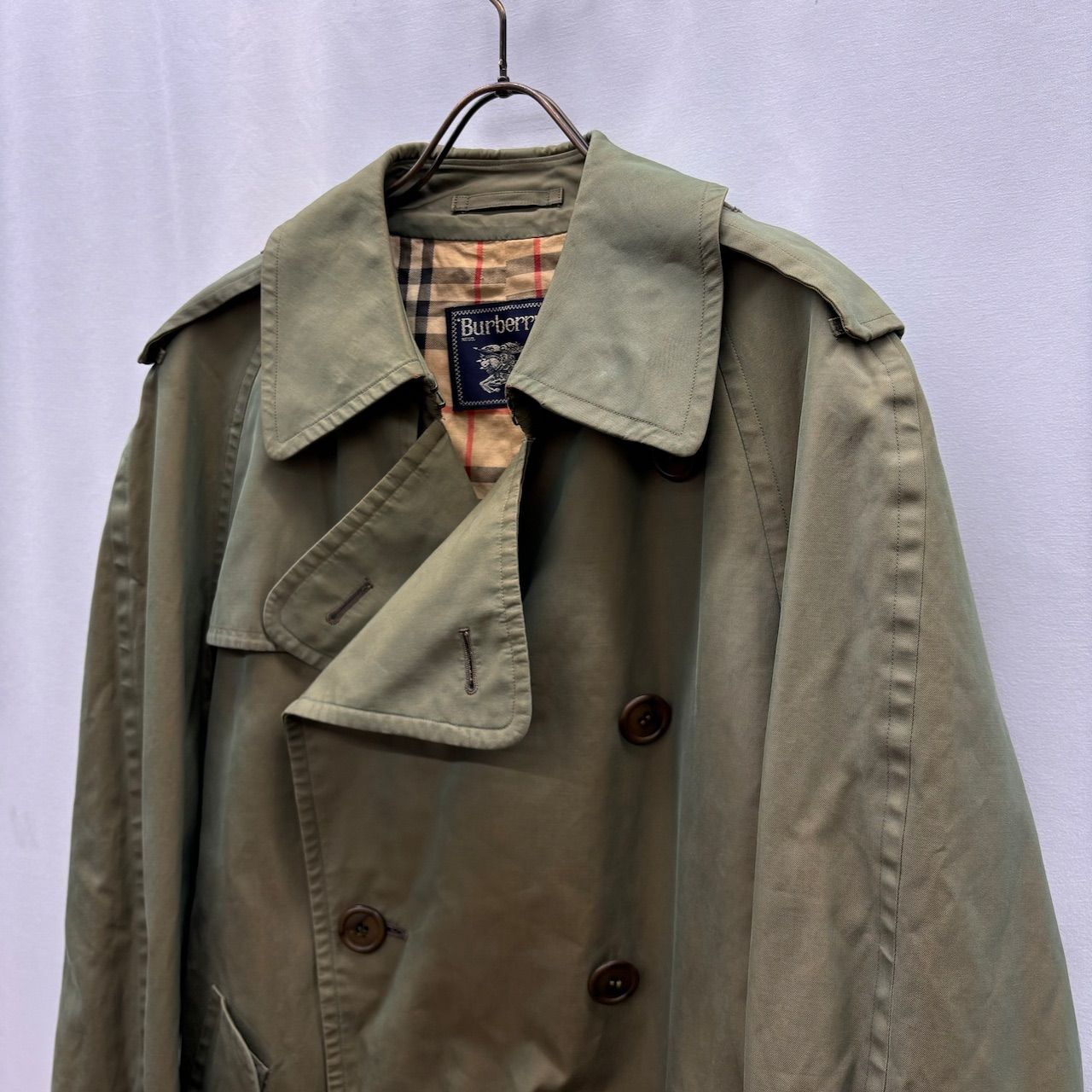 90s BURBERRY 玉虫 トレンチ 三陽商会 90s Burberrys trenchcoat バーバリー トレンチコート 玉虫 三陽商会 b
