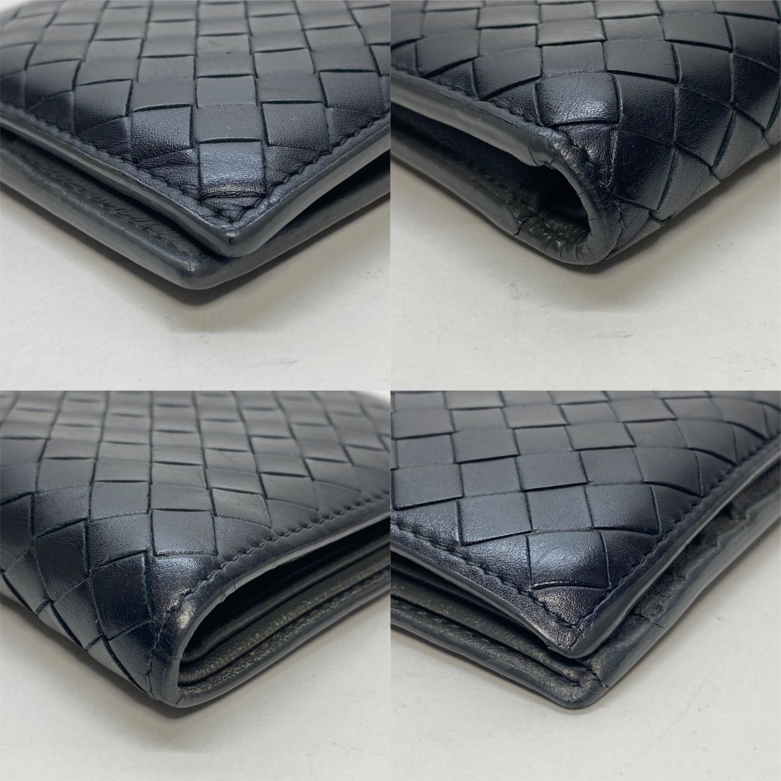 BOTTEGA VENETA グレー 二つ折り財布 3417 BOTTEGA VENETA ボッテガヴェネタ 二つ折り財布 イントレチャート