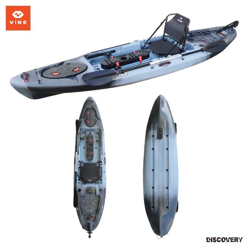 VIBE フィッシングカヤック SeaGhost110 ラダー付き 1人乗りカヤック 