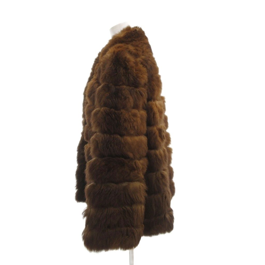 ランブルトン RAMBULTON ファーコート M 毛皮 ラムファー ショート丈  