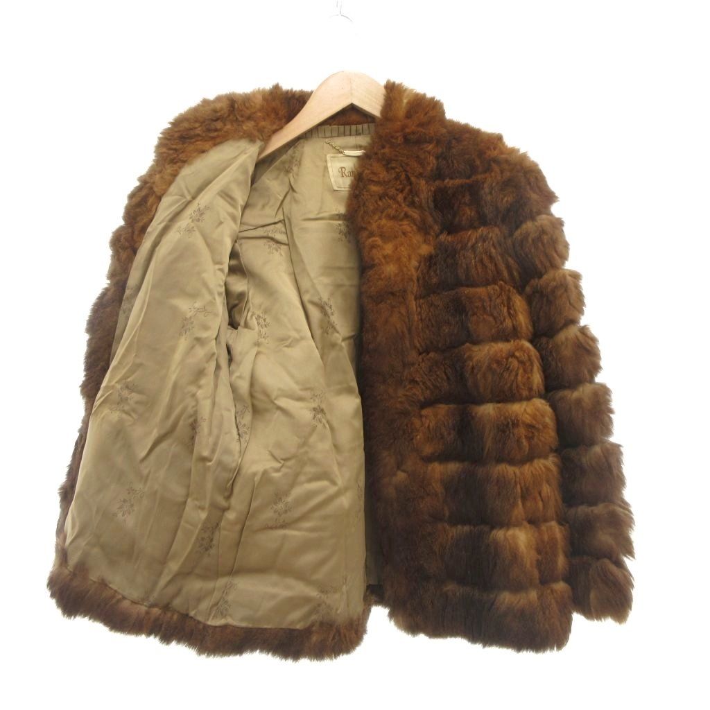 ランブルトン RAMBULTON ファーコート M 毛皮 ラムファー ショート丈