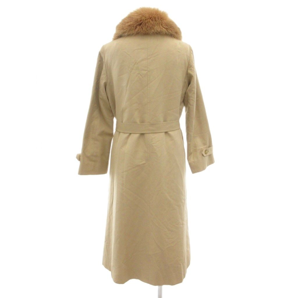 moonbat ムーンバット ロングコート フード ボタンレス ラムファー