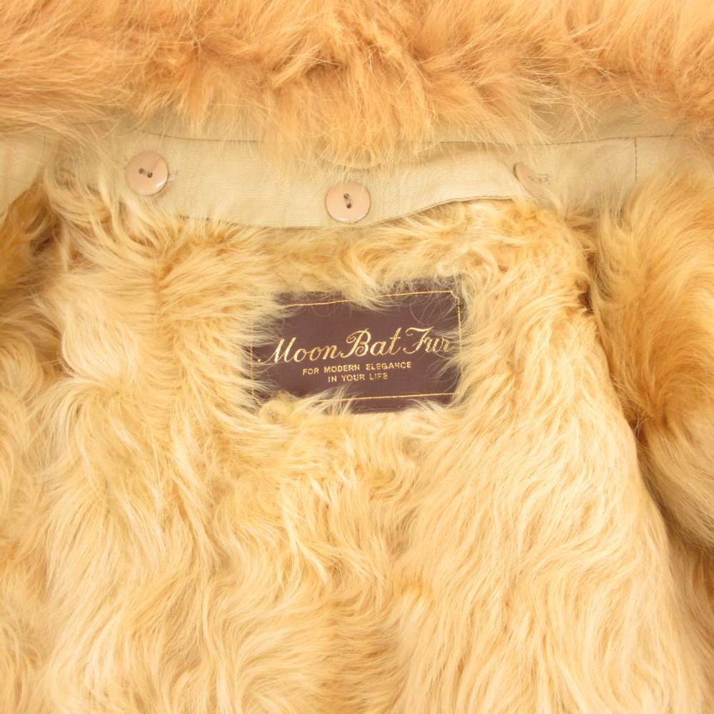 moonbat ムーンバット ロングコート フード ボタンレス ラムファー