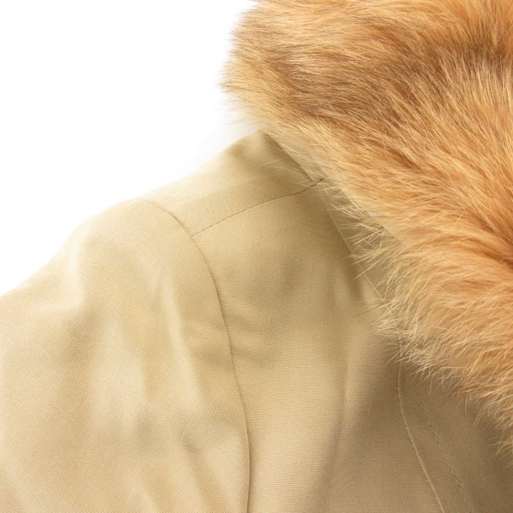 moonbat ムーンバット ロングコート フード ボタンレス ラムファー  