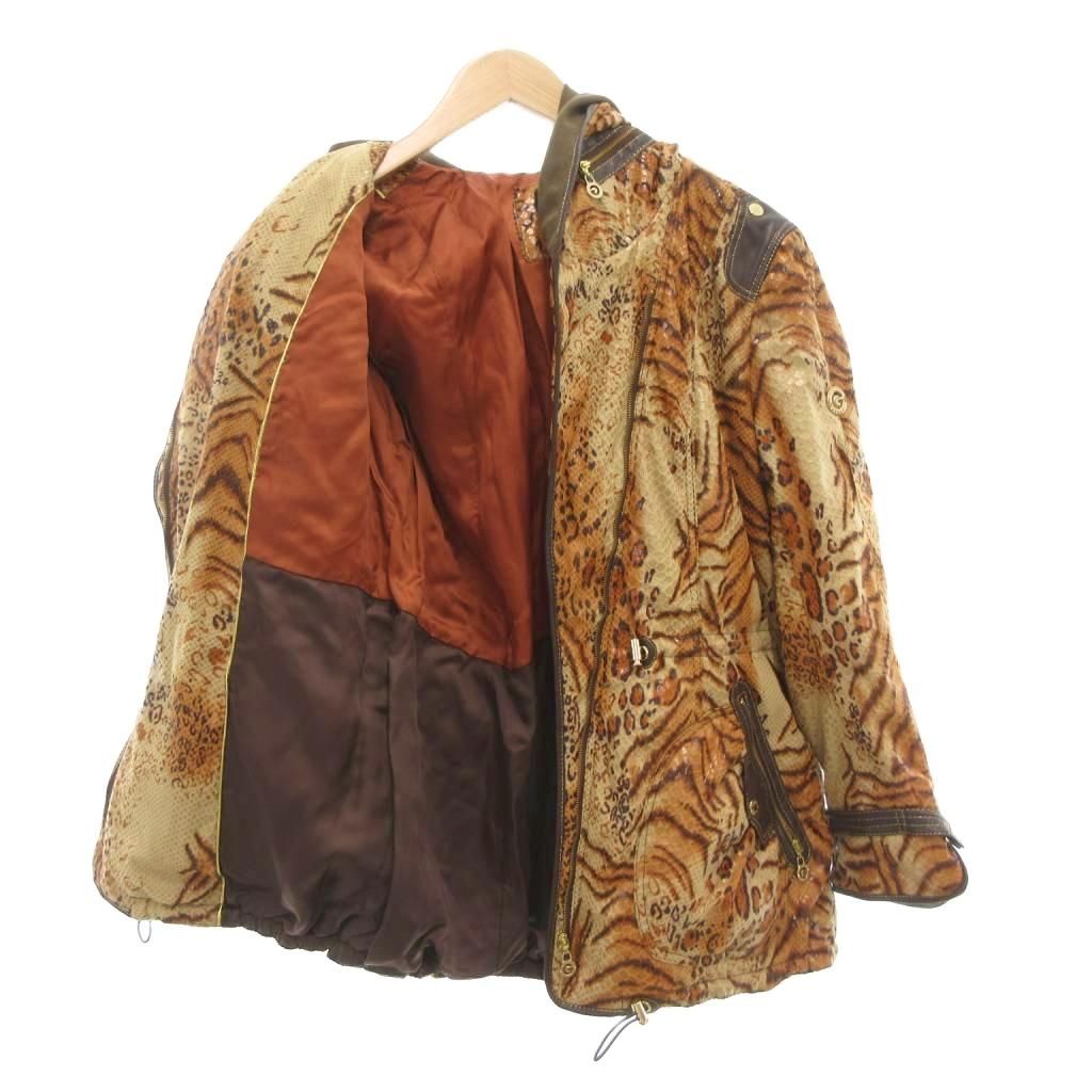 伊太利屋　ロングジャンバー　ジッパー　アニマル柄　サファリ　ゼブラ　11号 伊太利屋 ロングジャンバー ジッパー アニマル柄 サファリ ゼブラ 11号