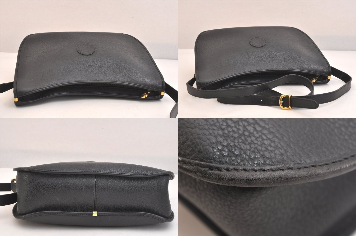 GUCCI グッチ ヴィンテージ ショルダークロスボディーバッグ レザー