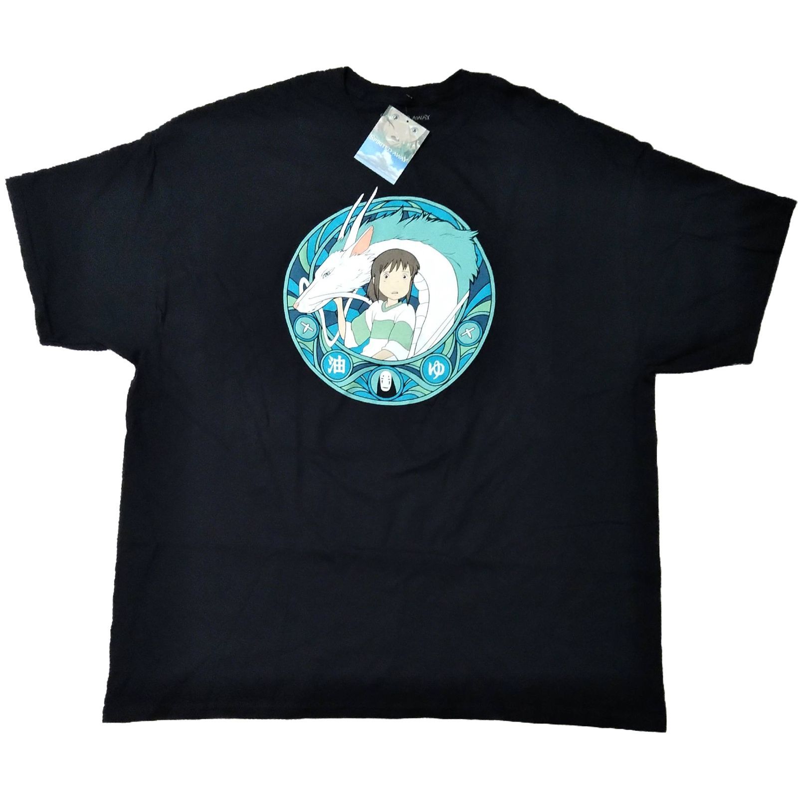 千と千尋の神隠し Tシャツ 2Xサイズ 黒 アニメT スタジオジブリ 新品