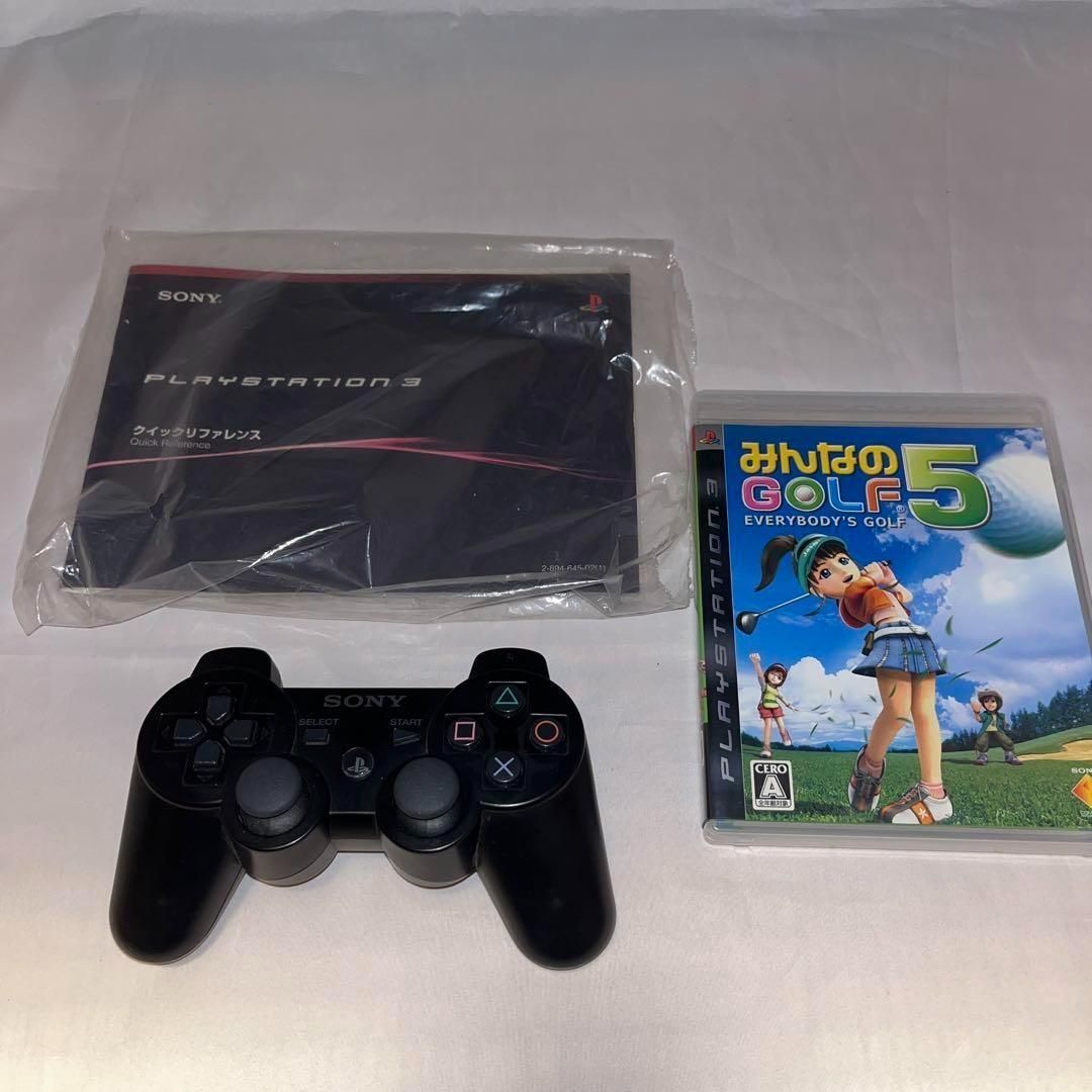 希少】PS3 本体 ビギナーズパック みんなのゴルフ5同梱版 (HDD 20GB 