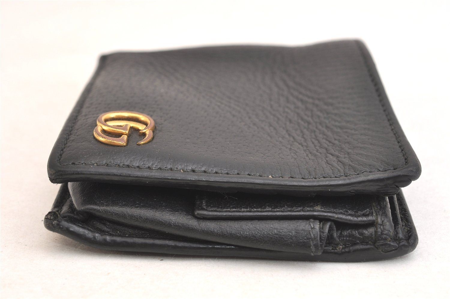 GUCCI グッチ GGマーモント ダブルG 二つ折り財布 レザー 428725