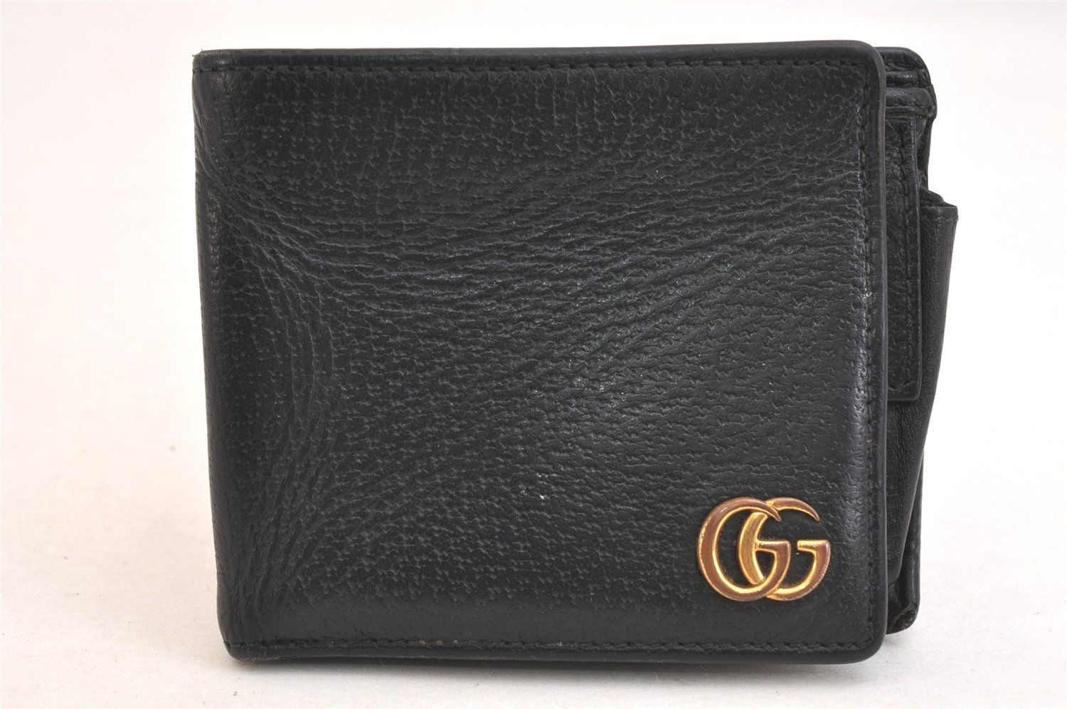 GUCCI グッチ GGマーモント ダブルG 二つ折り財布 レザー 428725