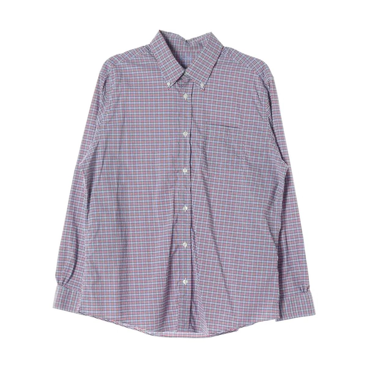 Brooks Brothers ブルックス・ブラザーズ ポケット CHECK パータン シャツ MULTI ブルー レッド