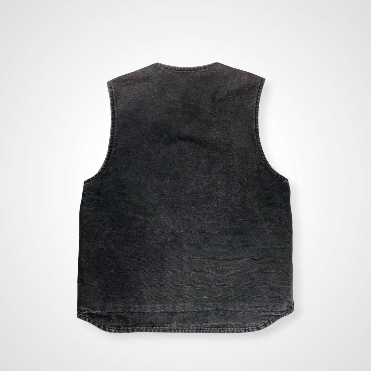 古着　フェード カーハート ダックベスト ブラック 中古・古着通販】CarHartt (カーハート) ダックベスト ブラック サイズ