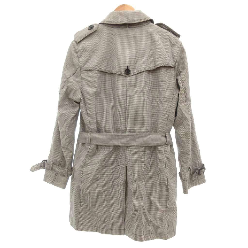 バーバリーブラックレーベル ライナー付トレンチコート シルバーグレー