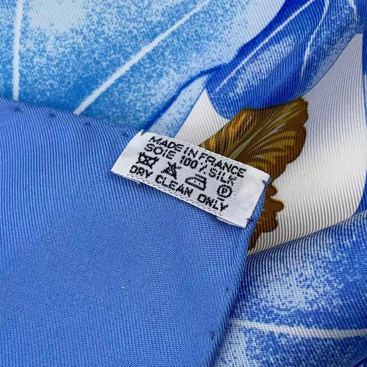 新品同様 HERMES エルメス カレ90 Les Capucines 金蓮花 スカーフ 