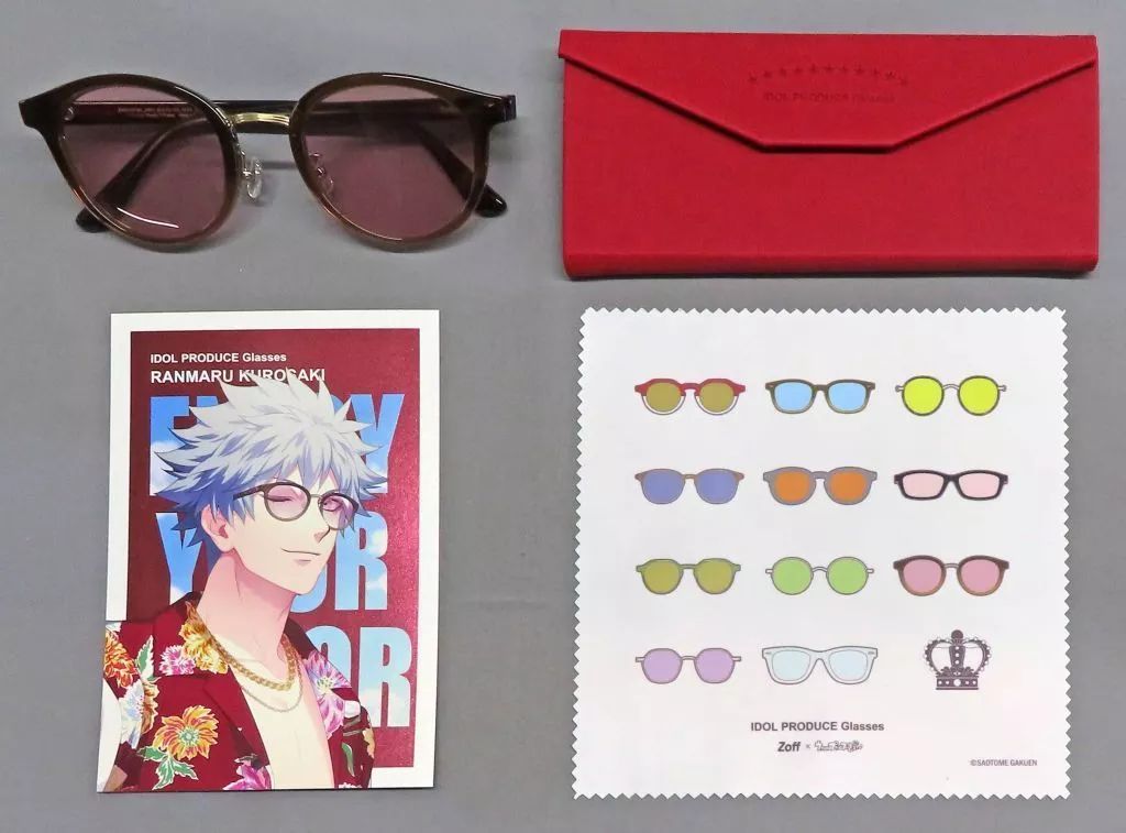 アクセサリー 非金属 レンズ度無し 黒崎蘭丸モデル サングラス IDOL PRODUCE Glasses Zoff×うたの プリンスさまっ♪ 第2弾 Zoffオンラインストア