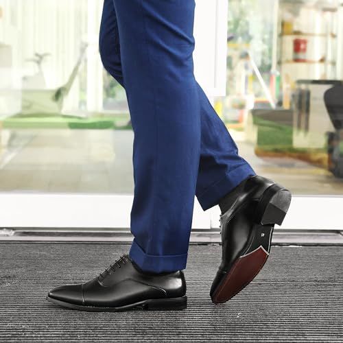 フォクスセンス ビジネスシューズ 革靴 メンズ ドレスシューズ 紳士靴 本革 ストレートチップ 内羽根 軽量 通勤 最 イタリア産の天然牛革 フォーマル bb 6 aeeb 3