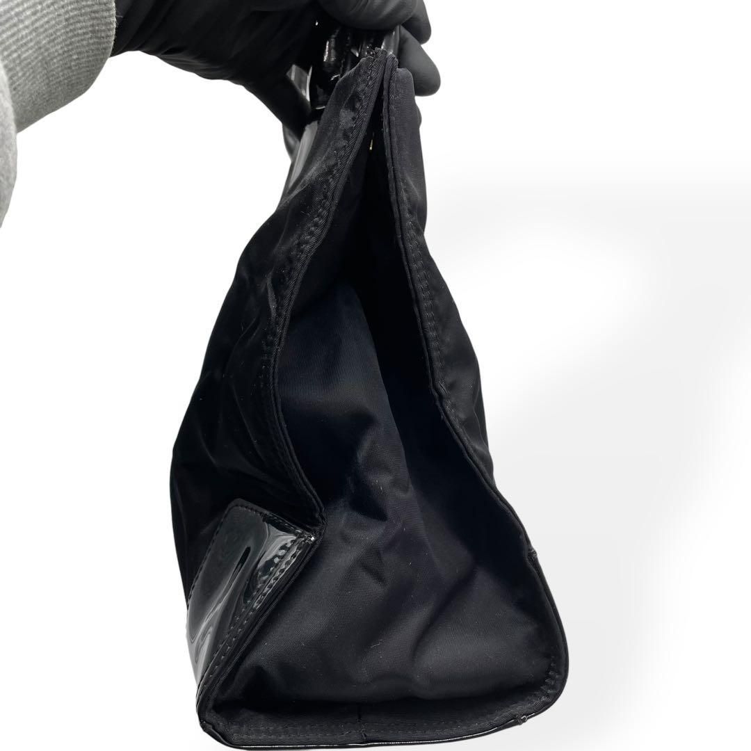 良品 TORY BURCH トリーバーチ ナイロン トートバッグ ブラック 黒