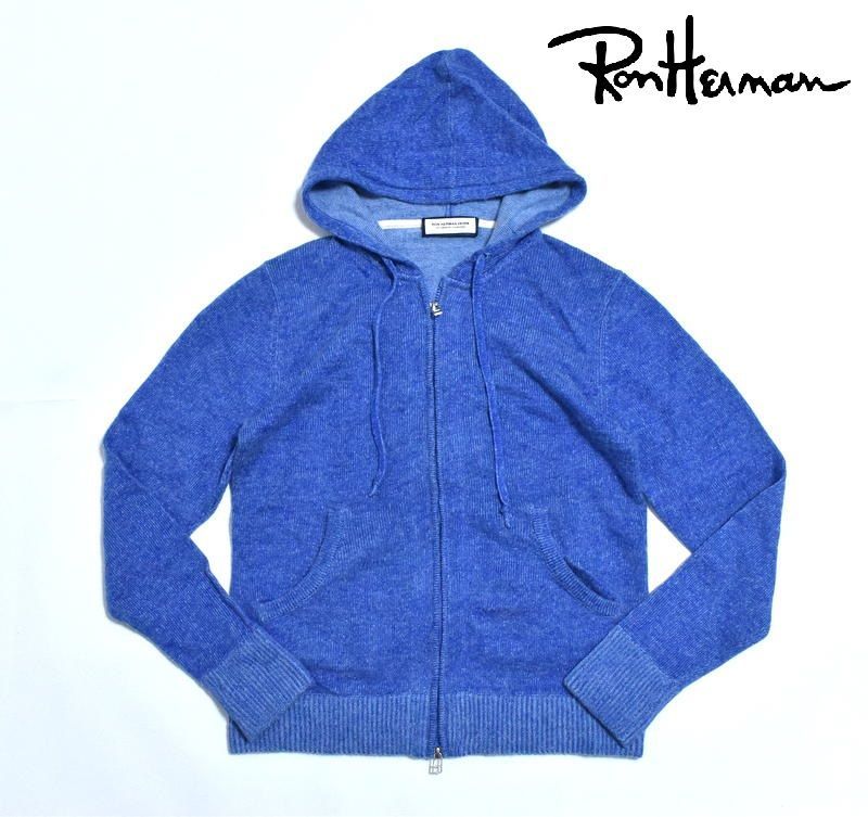 新品 ロンハーマン デニム カシミヤ混 ニットパーカー RON HERMAN