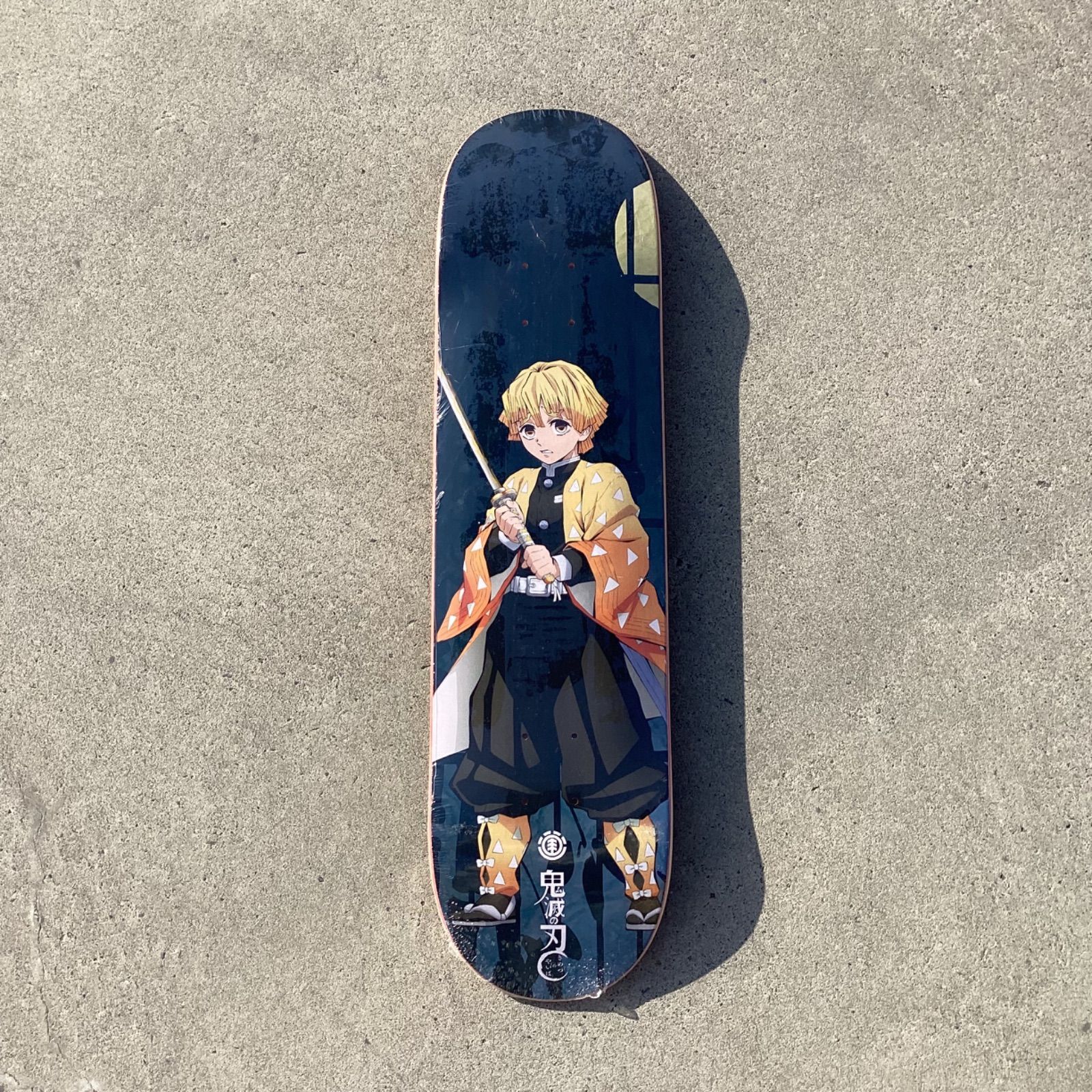 USED] 新古 ELEMENT 鬼滅の刃コラボ 善逸 DECK 8.0 inch skateboard