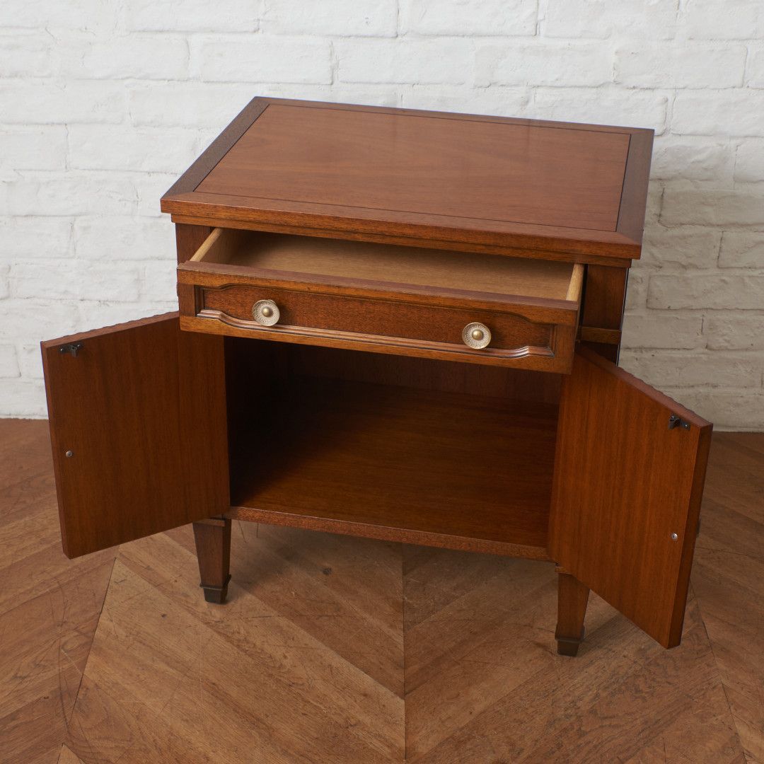 定価27万 Drexel Heritage ナイトテーブル トライユン 引き出し付き