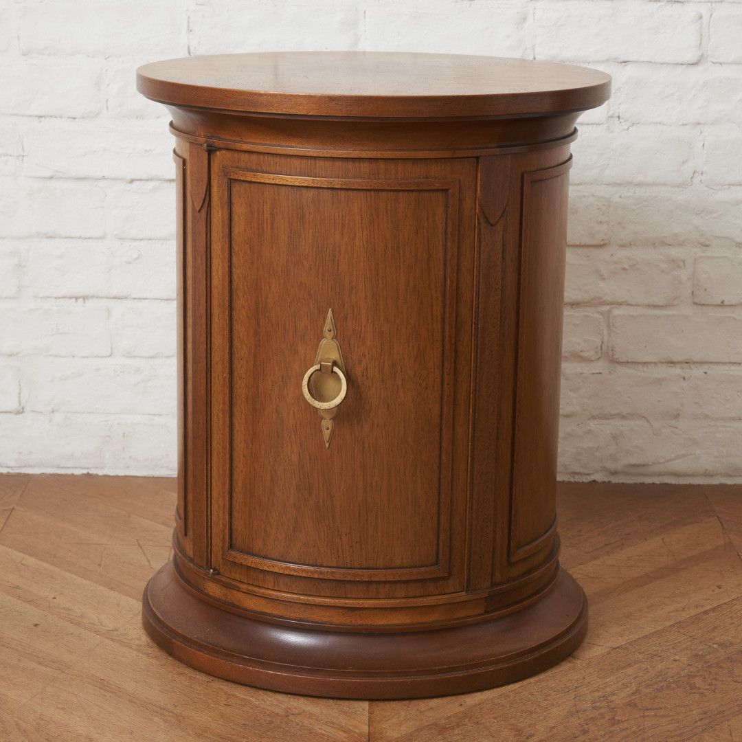 定価31万 Drexel Heritage トライユン ドラムテーブル 円形 サイド