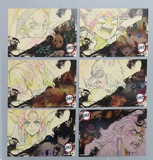 中古】ポストカード 鼓屋敷編 過去ランチョンマット柄ポストカード6枚