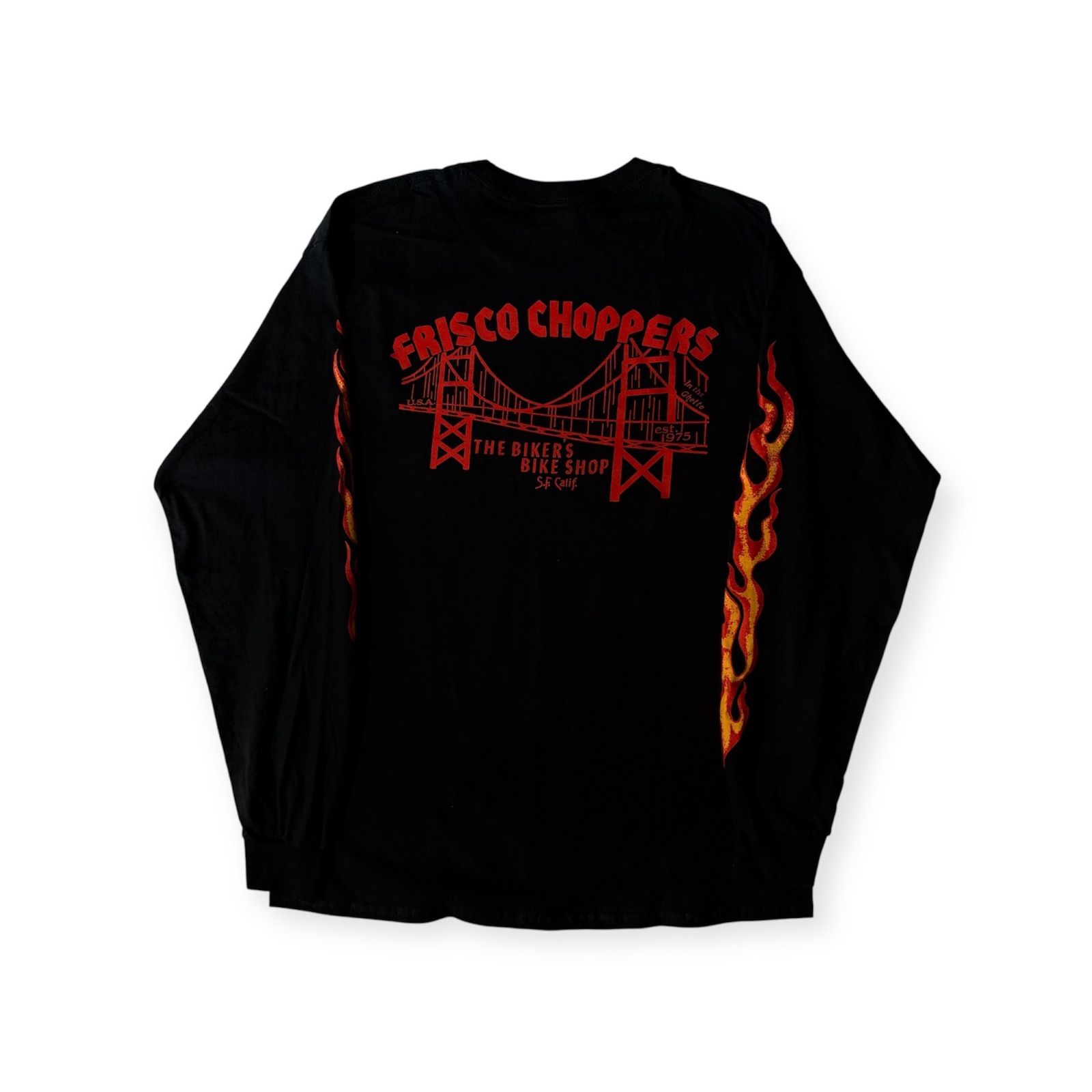 Frisco Choppers Flaming Skull Long Sleeve フリスコチョッパーズ