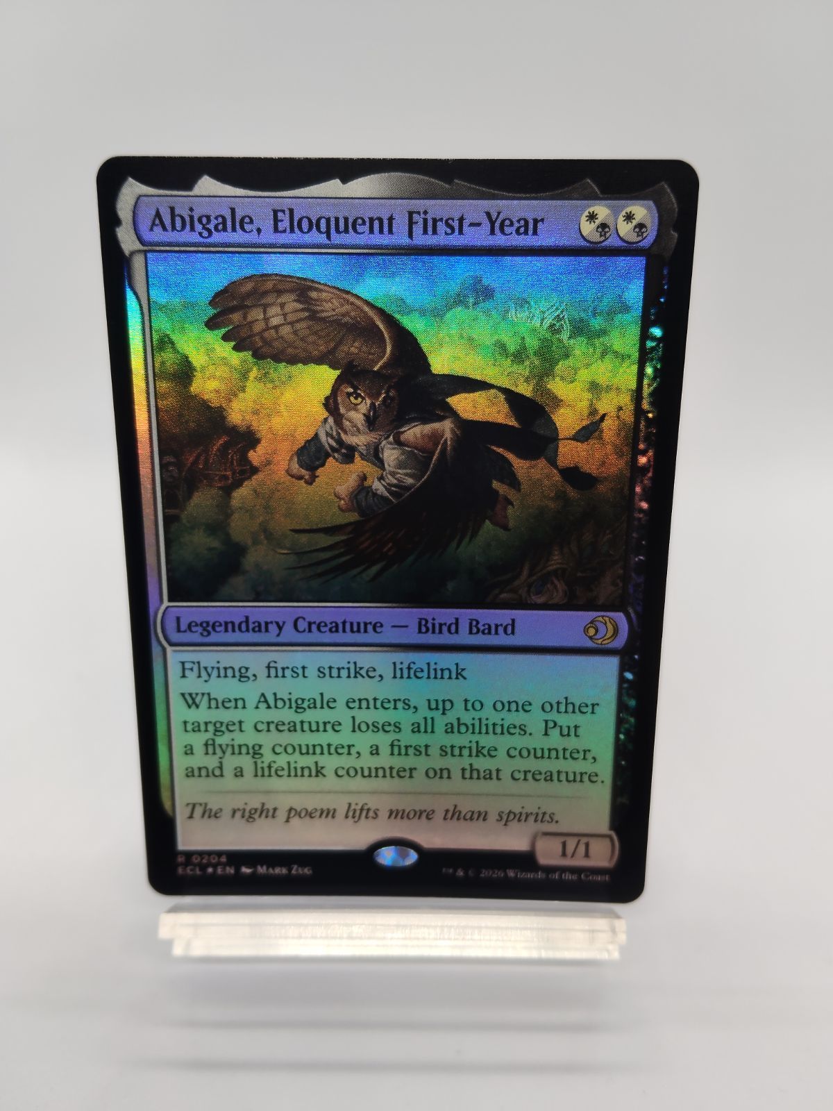 MTG】Foil 英語 口達者な一年生、アビゲール / Abigale, Eloquent