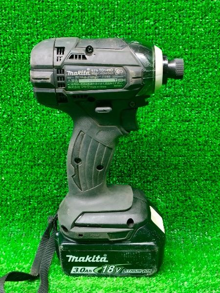  ◎マキタ 充電式インパクトドライバ バッテリー 充電器 ケース付 ブラック 内部オーバーホール済み インパクトドライバー ドライバー