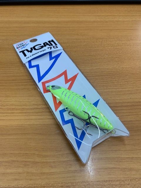 新品】フィッシュマグネット タイガン70 チャートリュースボーン
