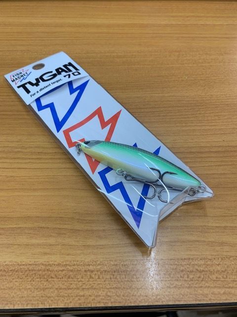 新品】フィッシュマグネット タイガン70 グリーンギザードシャッド