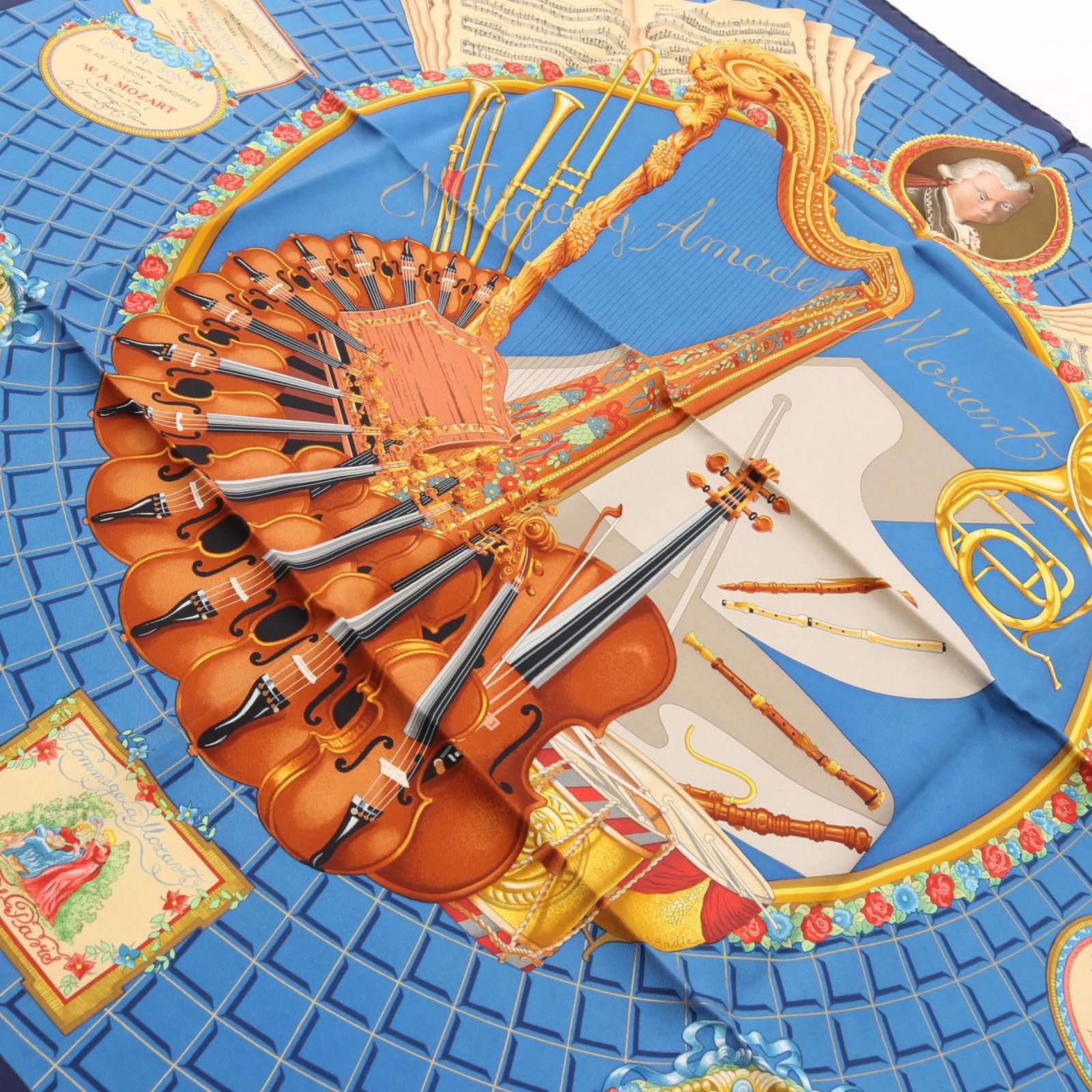 d*7様 Hermes カレ90 「Hommage à Mozart」シルクスカ d*7様 Hermes