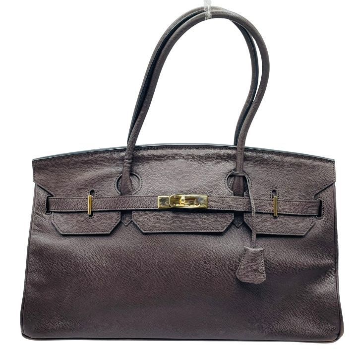 HIGH-CLASS ハイクラス ハンドバッグ レザー ブラウン 40サイズ 保存袋