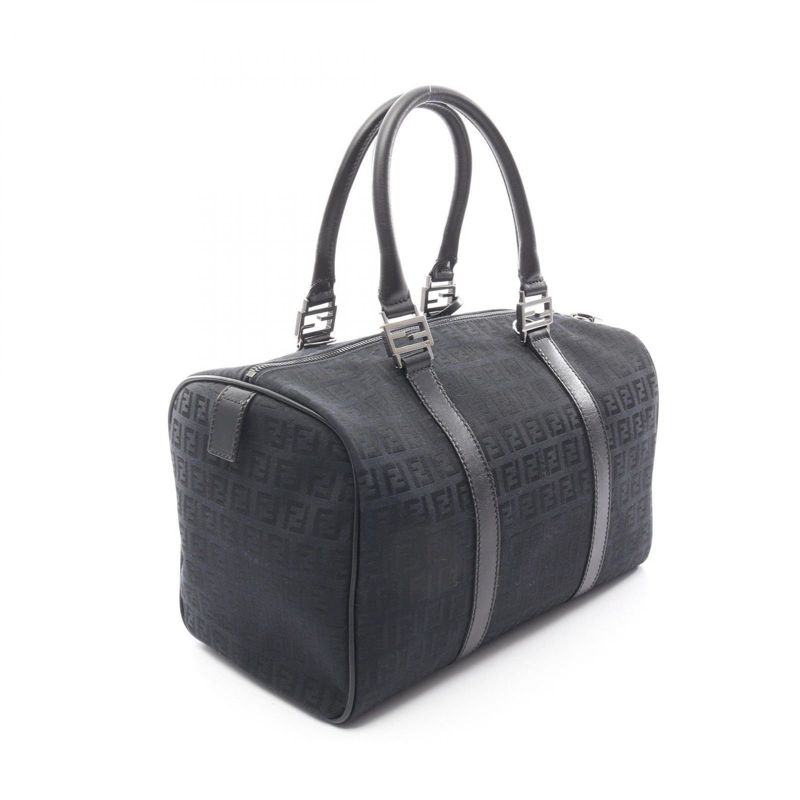 フェンディ FENDI ハンドバッグ ズッキーノ ブラック キャンバス