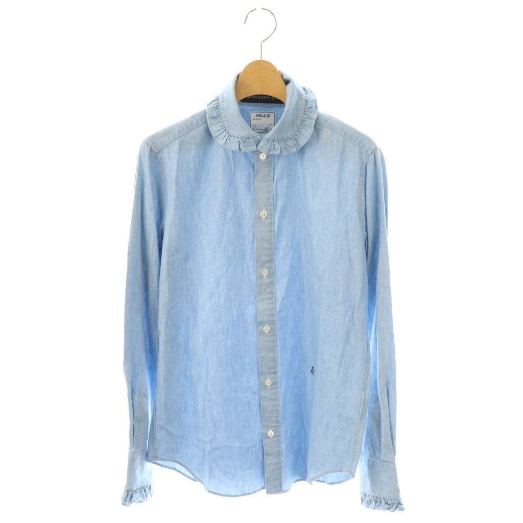 レディース MADISONBLUE マディソンブルー 長袖シャツ ライトブルー 01