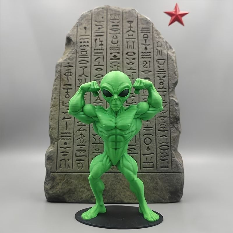 フィギュア マッスルエイリアン 10cm 宇宙人 筋肉 マッチョ 緑