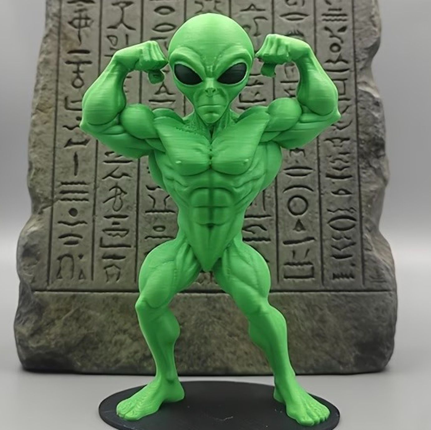 フィギュア マッスルエイリアン 10cm 宇宙人 筋肉 マッチョ 緑