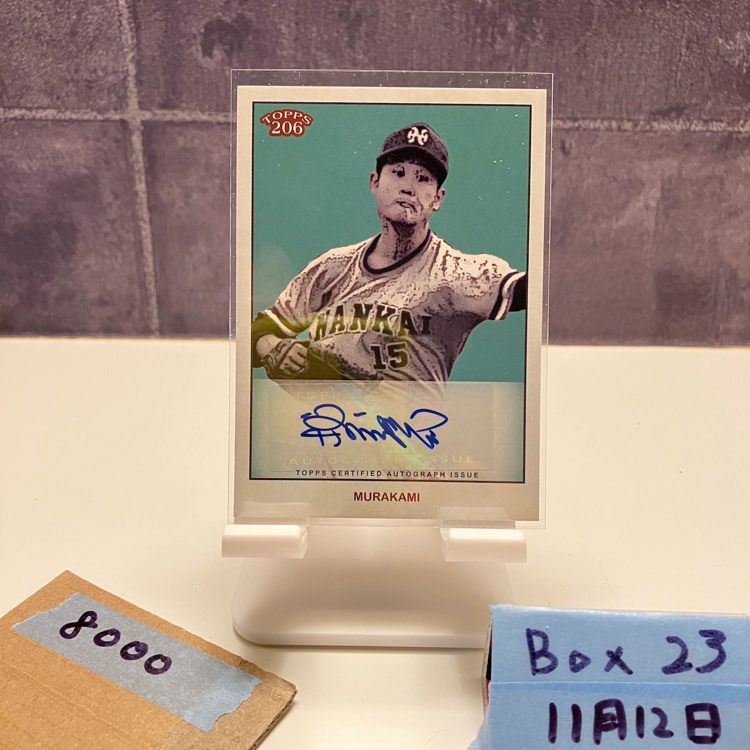 Masanori Kanehara サイン入りカード 2024 Topps 206 村上雅則 Masanori Murakami 03/25 直筆サインカード