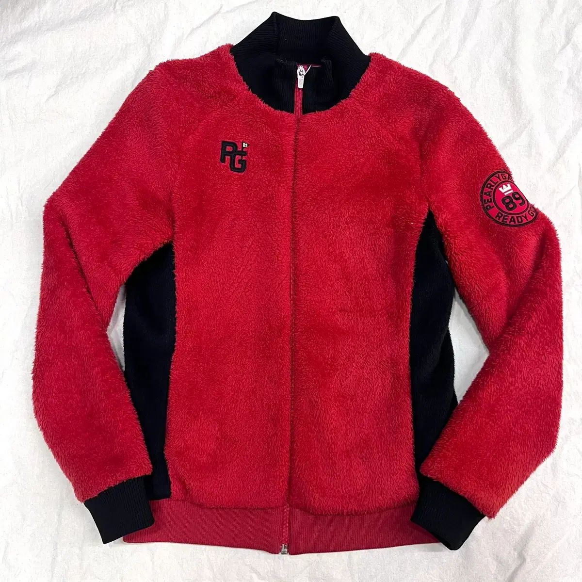 PEARLY GATES フリース ジャケット レッド - メルカリ