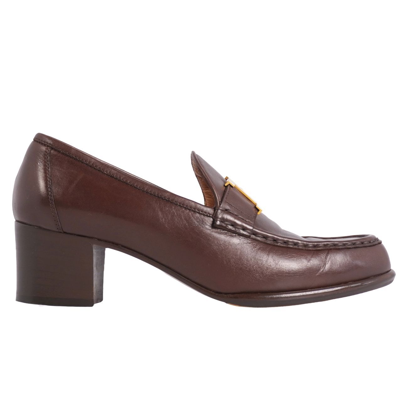 美品 エルメス HERMES ローファー モカシン コンスタンス Hロゴ金具