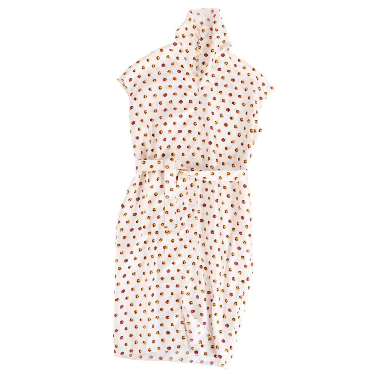 極美品 エルメス HERMES ワンピース 18SS ノースリーブ 総柄 シルク