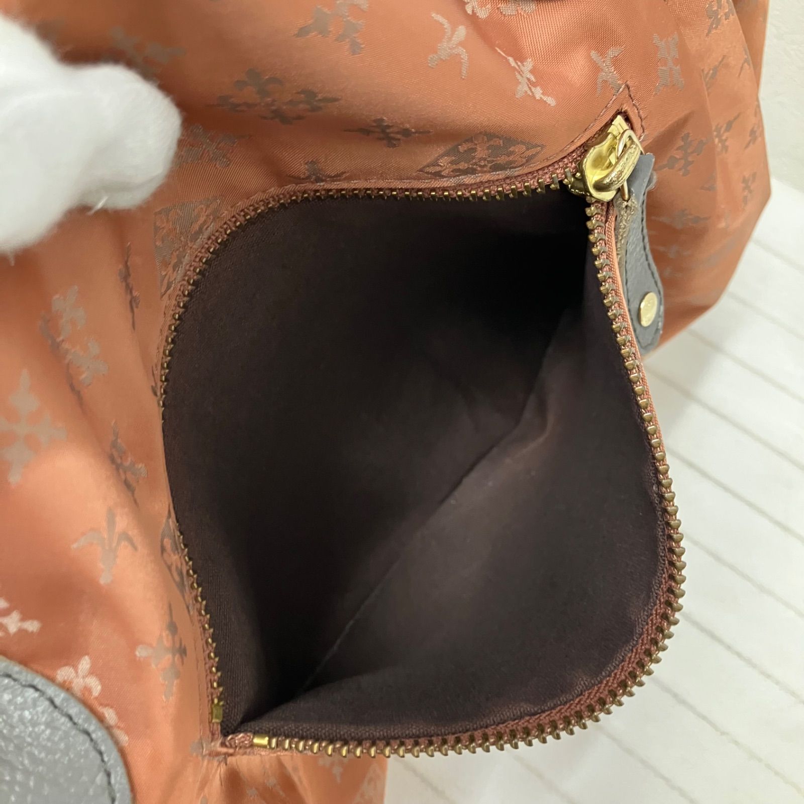 8729 russet ラシット トートバッグ モノグラム 総柄 オレンジ系 